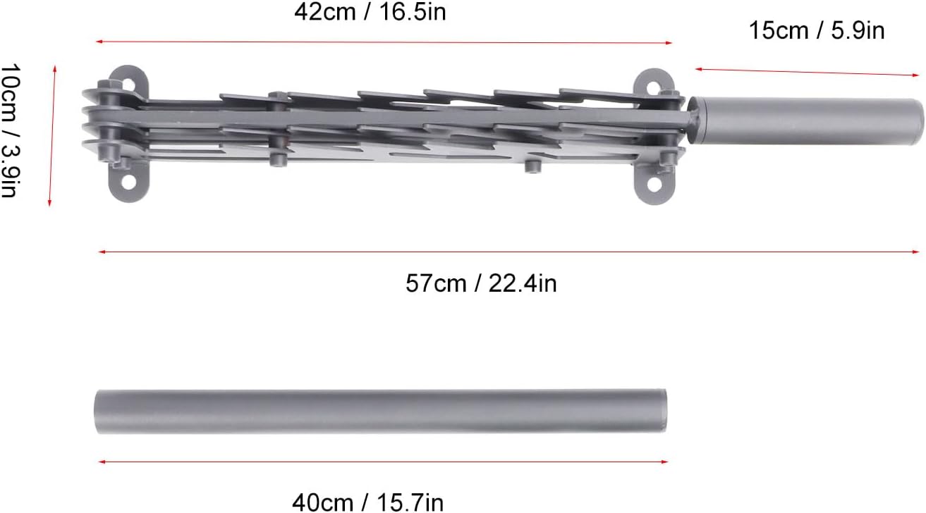 TOPINCN Divisor de troncos montado en la pared, divisor de leña de acero de alto carbono para madera, divisor de madera manual portátil de leña
