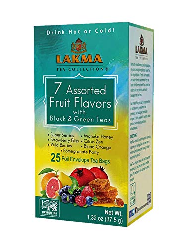 Lakma 7 Flavor Assorted Collection – 25 bolsas de té