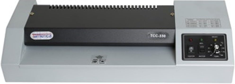 Laminador profesional TCC330, 120V60Hz, 13″ Max. Ancho de laminación, hasta 26″min Velocidad, 10 mil Max Pouch Gauge, Tiempo de calentamiento