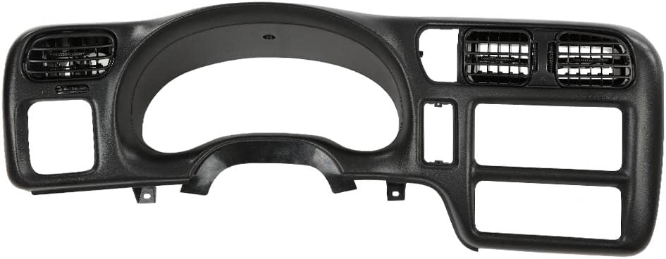 G-PLUS Cubierta de salpicadero compatible con Chevy Blazer S10GMC Jimmy Sonoma 1998-2004, color negro