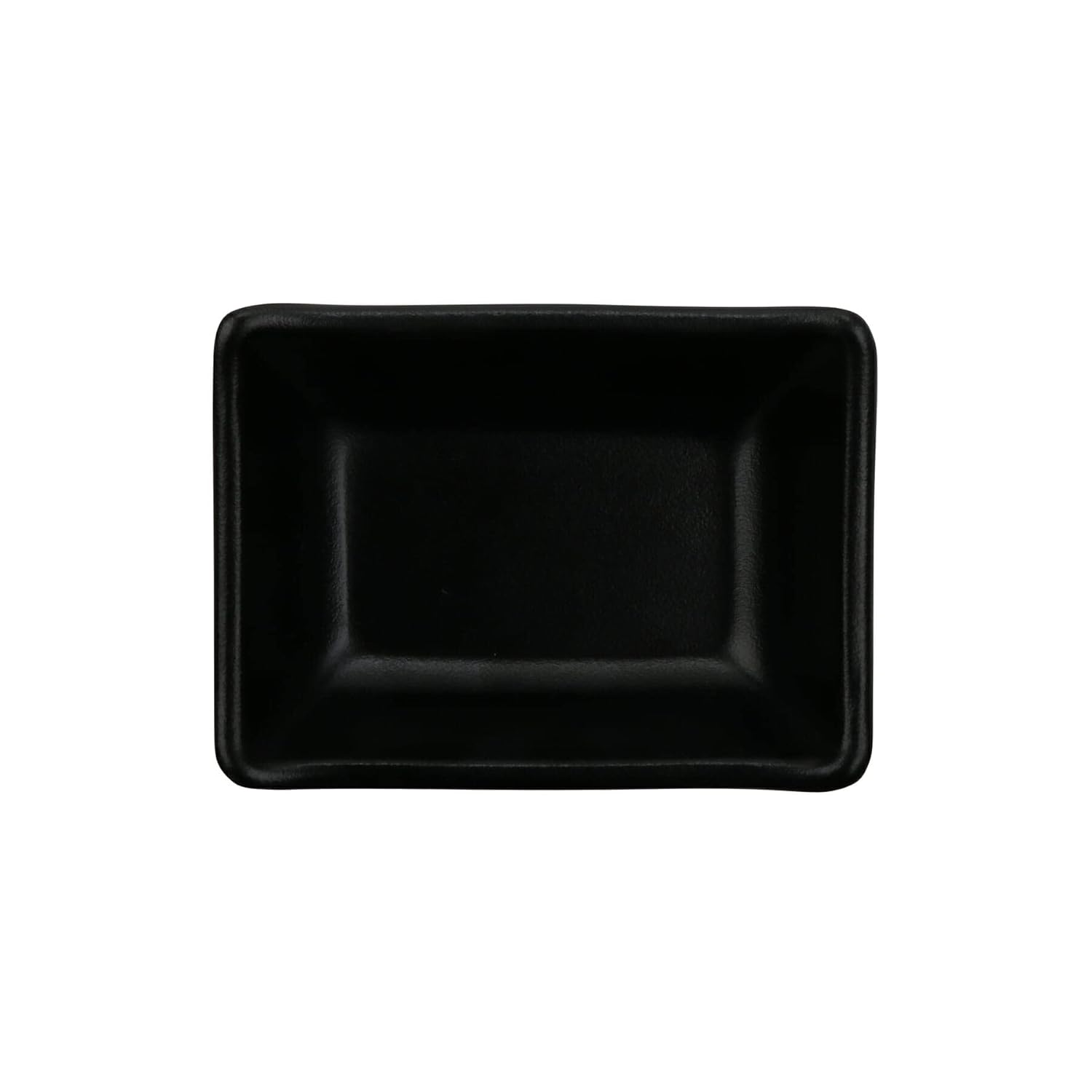 G.E.T. SD-3828-BK – Bandeja de melamina negra de 2 onzas, 3.75 x 2.75 pulgadas, color negro