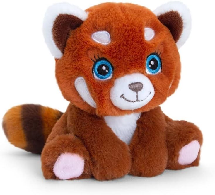 Adoptable World – Peluche ecológico, juguetes suaves 100% reciclados (panda rojo)