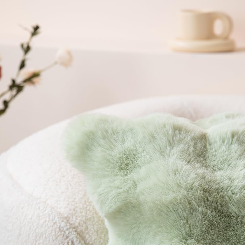 Fundas de almohada decorativas de lujo suaves y esponjosas para sofá, fundas de almohada de terciopelo suave, fundas de almohada de felpa suave para