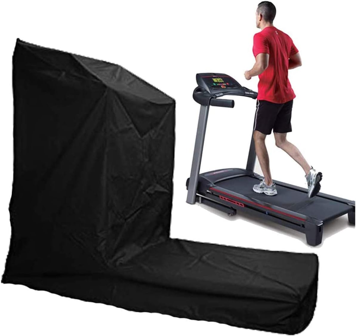 UCARE – Cubierta para caminadora para correr al aire libre, a prueba de polvo, impermeable, cubierta negra para el gimnasio en el hogar, cinta de
