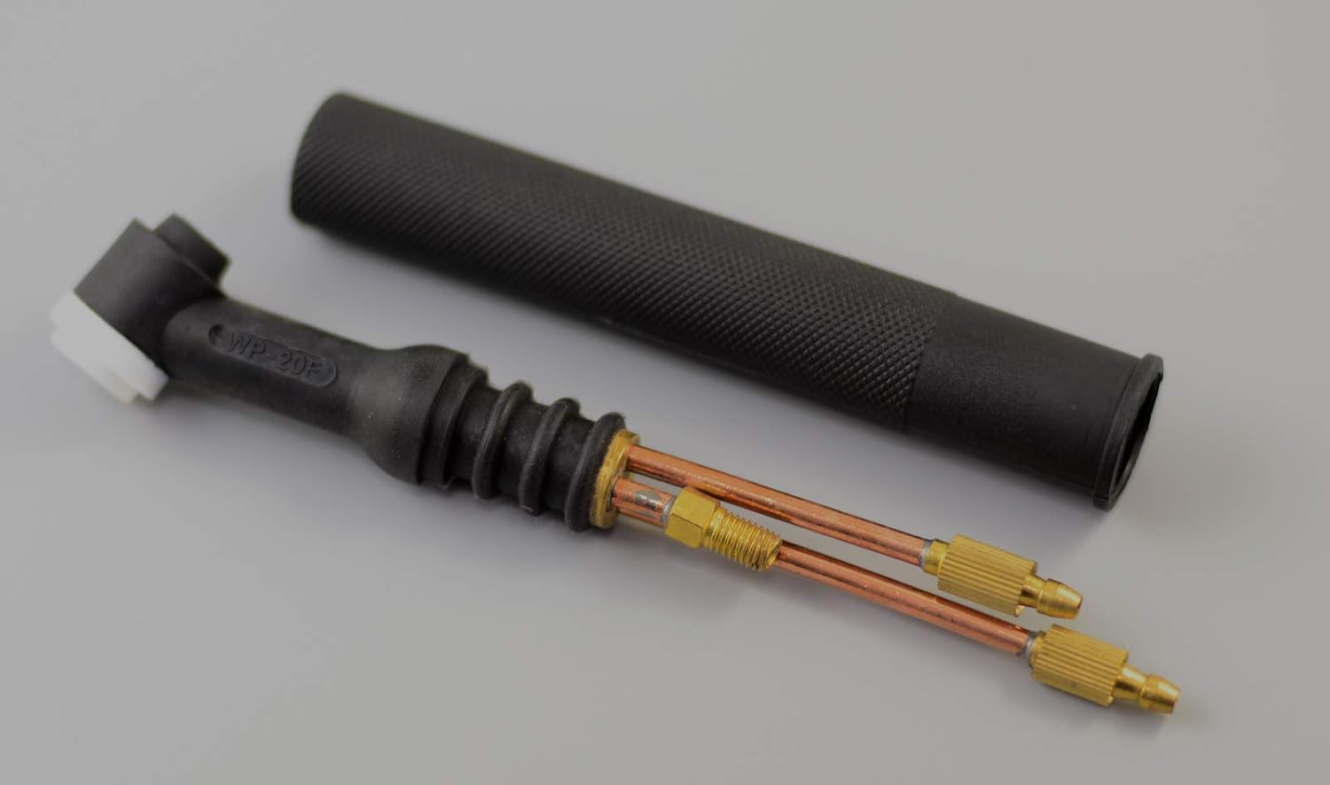 RIVERWELD Antorcha de soldadura TIG WP-20 SR-20 20F cuerpo de cabeza flexible refrigerado por agua 200 amperios