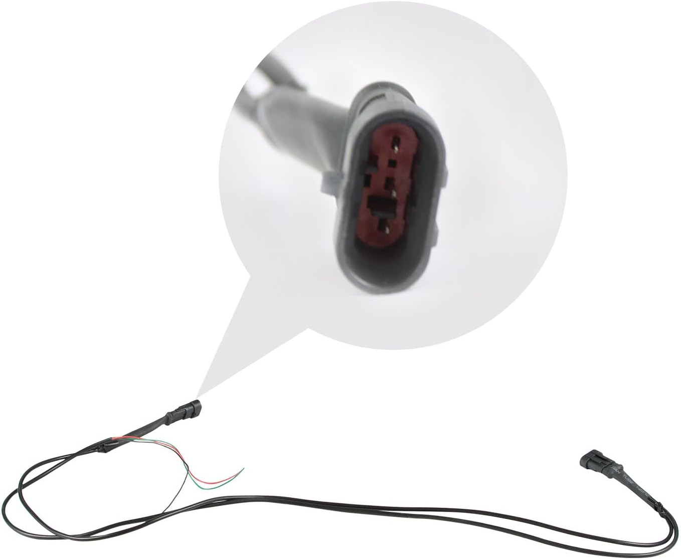 AILIECHO Parrilla frontal horizontal, parrilla de parachoques con capucha de tiburón negro mate para Ford Mustang 2018-2021 con LED y cableado, luz