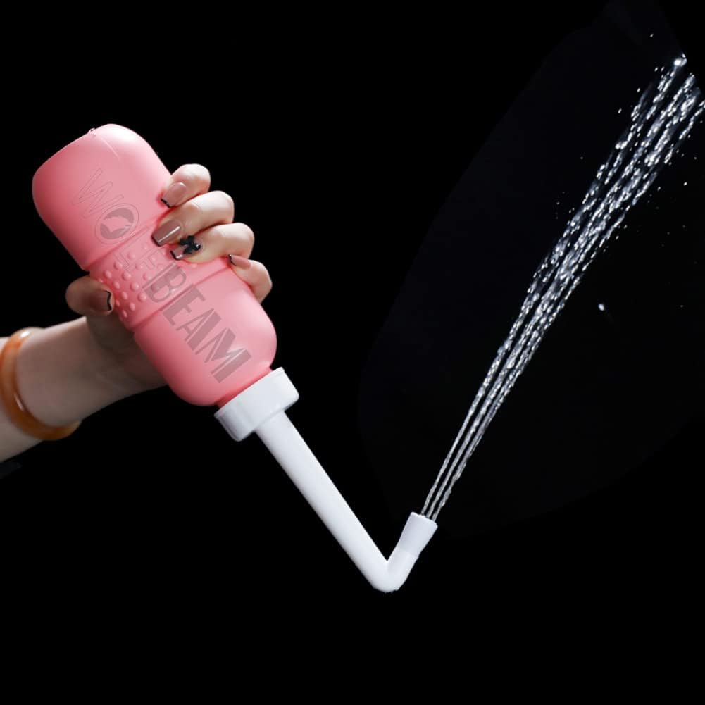Limpiador portátil de mano para vulva y ano y contenedor de lavado vaginal de salud personal, limpiador de orina de viaje para higiene personal