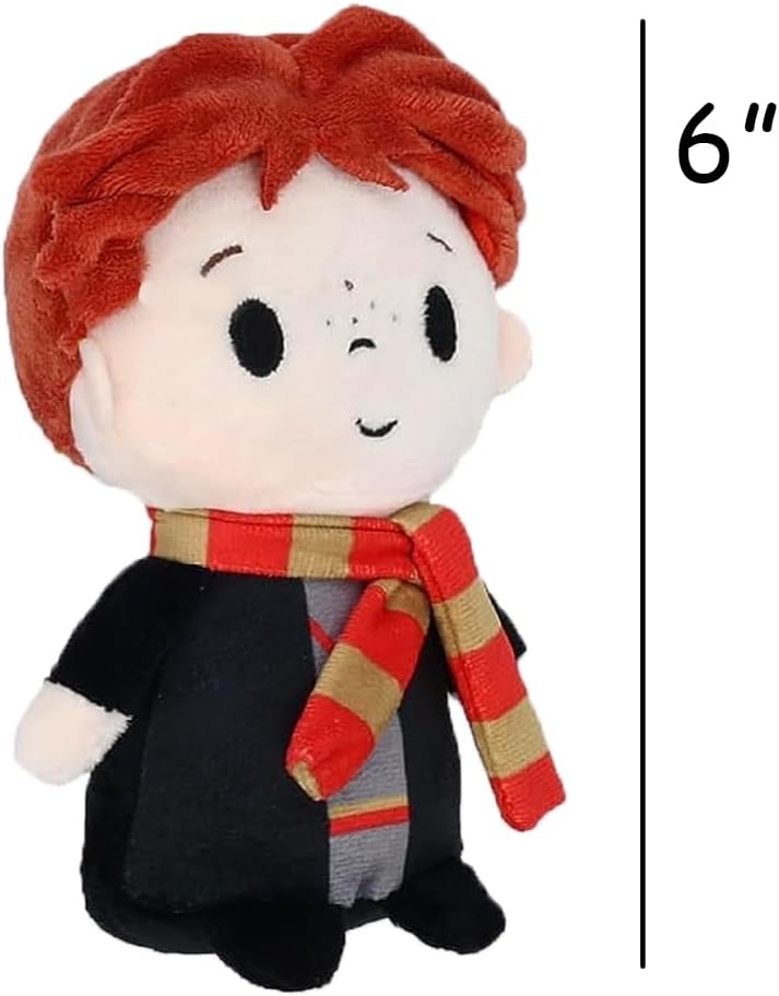 Harry Potter Puf de peluche Ron Weasley, con licencia oficial, recuerdo de estudiante de Hogwarts con nombre personalizado