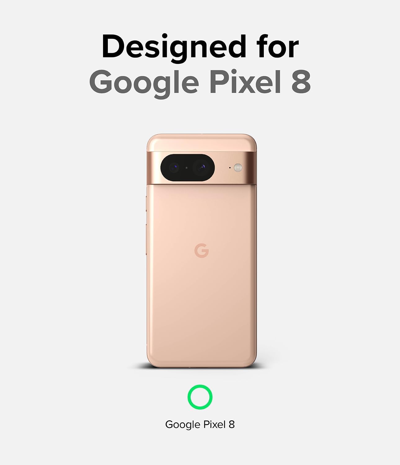 Ringke Onyx – Funda compatible con Google Pixel 8 verde oscuro + vidrio compatible con Google Pixel 8