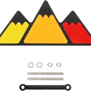 Yonput Paquete de 1 insignia de rejilla tricolor, insignia de automóvil para Tacoma 4Runner, etiqueta tricolor de rejilla tricolor, accesorios de Yonput Paquete de 1 insignia de rejilla tricolor, insignia de automóvil para Tacoma 4Runner, etiqueta tricolor de rejilla tricolor, accesorios de