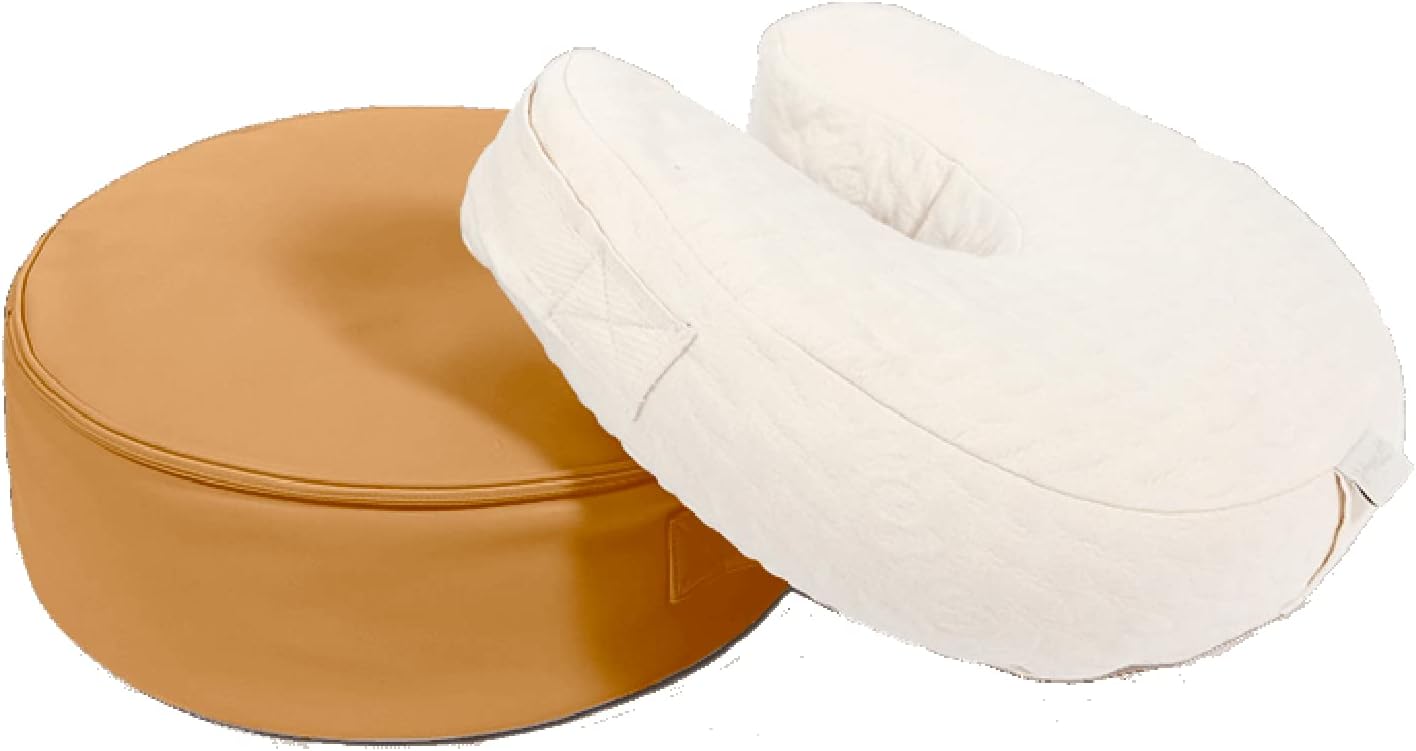 Ruggish Perch – Almohada de lactancia convertible de 17 x 7 pulgadas + funda para lactancia materna + alimentación con biberón + tiempo boca abajo +