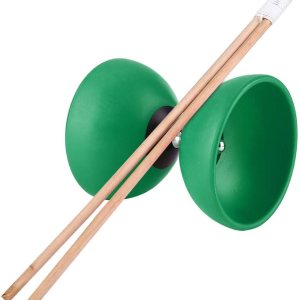 Diabolo Yoyo chino, malabares con palos de mano, delicado, Diabolo es adecuado para jóvenes y ancianos para ejercitar sus manos y brazos (verde) Diabolo Yoyo chino, malabares con palos de mano, delicado, Diabolo es adecuado para jóvenes y ancianos para ejercitar sus manos y brazos (verde)