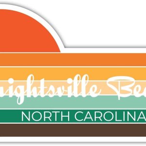 Wrightsville Beach North Carolina – Imán para nevera (4 x 2.25 pulgadas), diseño estético retro vintage de los años 70 Wrightsville Beach North Carolina – Imán para nevera (4 x 2.25 pulgadas), diseño estético retro vintage de los años 70