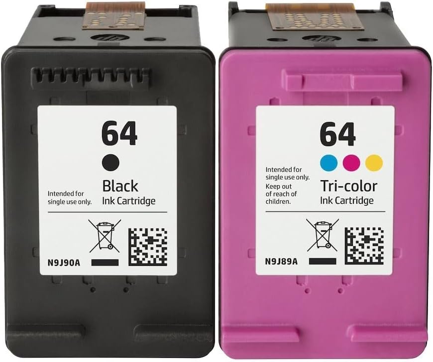 LEBOK para HP 64  N9J90A N9J89A  2 cartuchos de tinta  Negro y tricolor