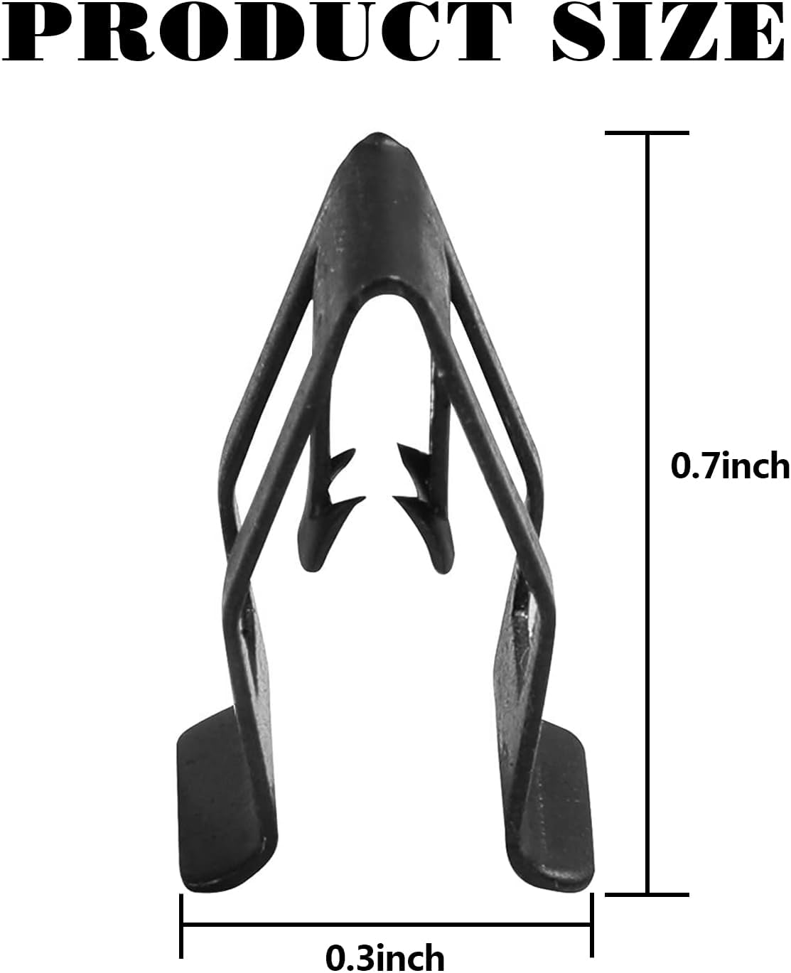 20 clips de metal en forma de V para panel de instrumentos de automóvil, piezas estampadas en forma de U, reemplazo de fijación, panel de