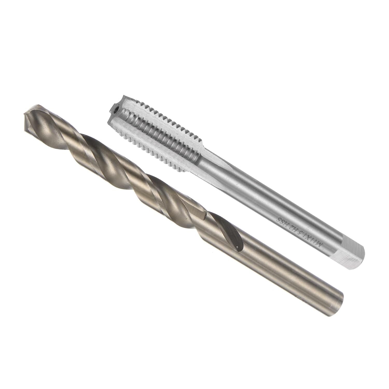 Juego de brocas y roscas, M11 x 1 rosca de grifo de 0.394 in de diámetro de taladro, kit de herramientas métricas de rosca y broca helicoidal
