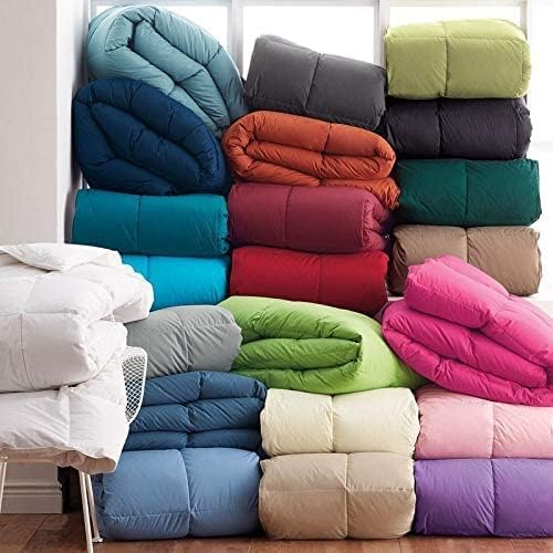 Edredón 100% de algodón egipcio, relleno de plumas de ganso y plumas, relleno de 500 GSM, relleno de energía para todas las estaciones, color