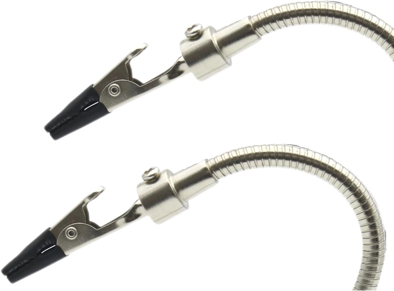 Paquete de 4 abrazaderas de soldadura para manos de ayuda, clip de soldadura ajustable, brazos de metal flexibles de cuello de cisne, clips de