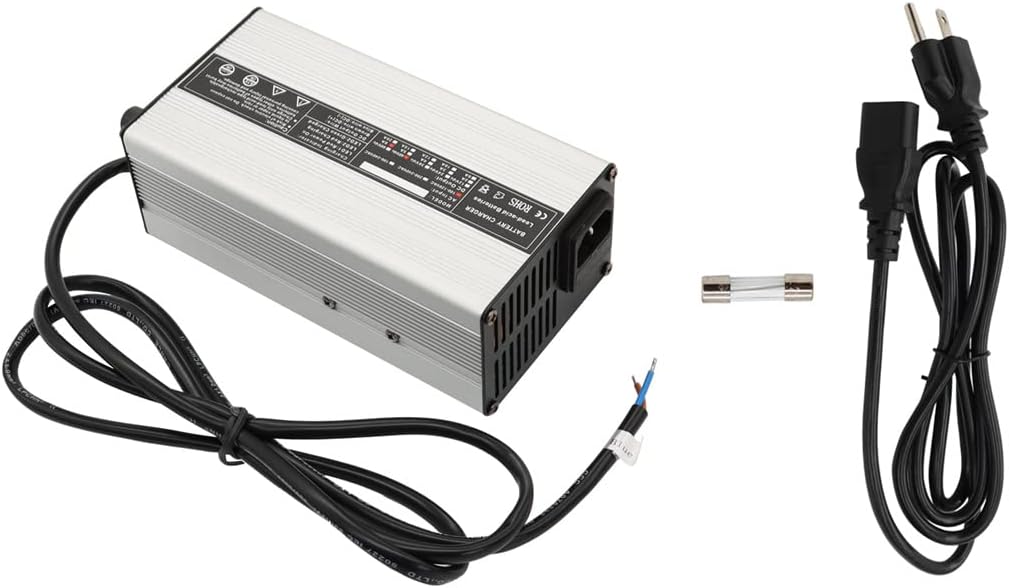 Nakkaa Cargador de batería de cable desnudo para carrito de golf de 48 V 6 A, compatible con EZGO Club Car TXT