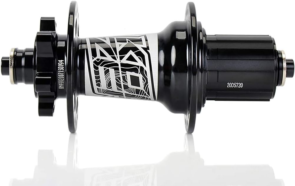 MTB Boost – Buje trasero de impulso, 32 agujeros, freno de disco 4 rodamientos HG 72HD 0.394×5.551 in 0.197×5.551 in, compatible con KOOZER XM490,