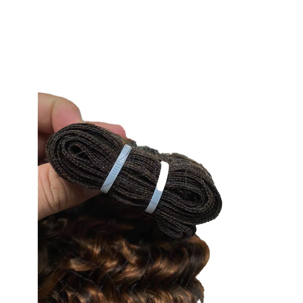 YesJYas Paquetes de cabello humano brasileño con ondas profundas, paquetes de cabello humano de dos tonos, extensiones de cabello brasileño con
