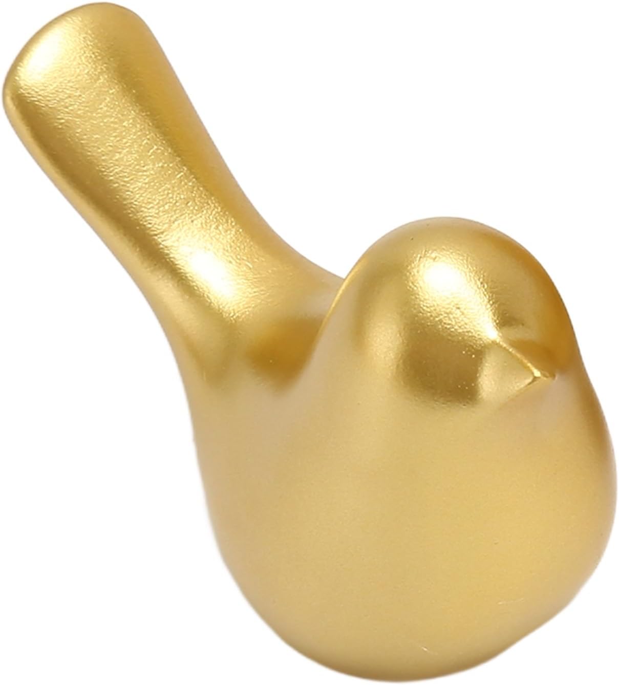 Fockety Estatuas de animales pequeños, 2 piezas, 2 tamaños, resina dorada, estatuas de pájaros pequeños, decoración del hogar, estilo moderno,