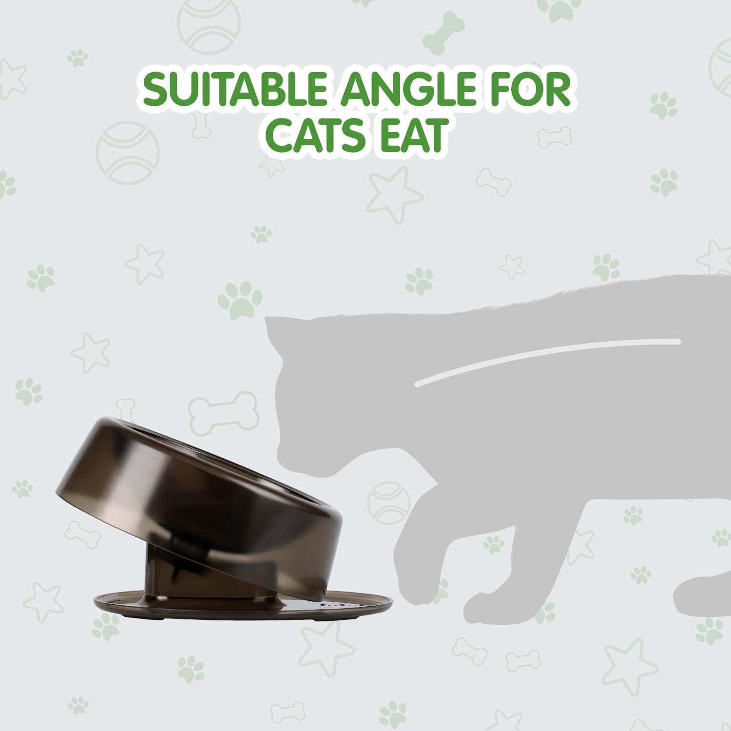 Tazón de alimentación ajustable para gatos elevado para perros pequeños
