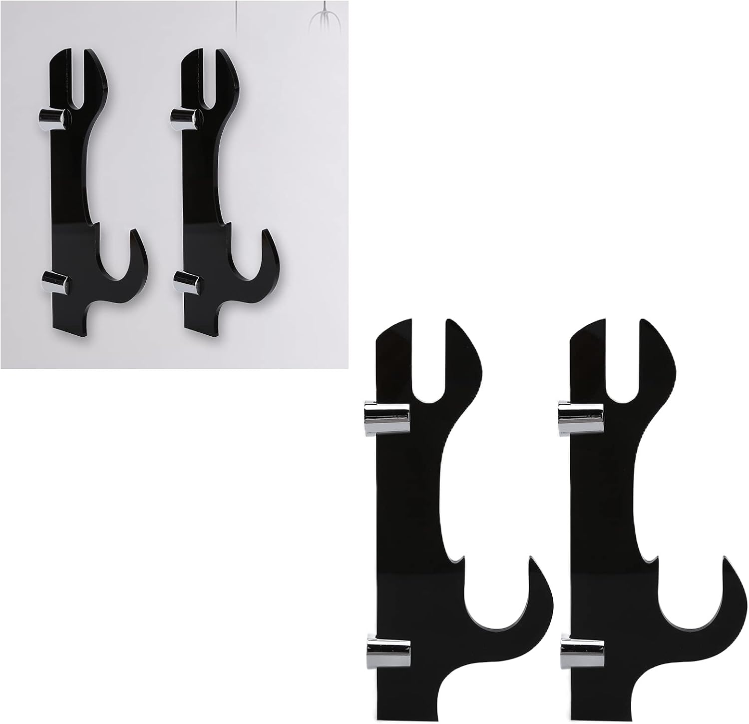 Acrylic Horizontal Sword Holder – Elegant Wall – Mount Organizer for Collectors and Enthusiasts