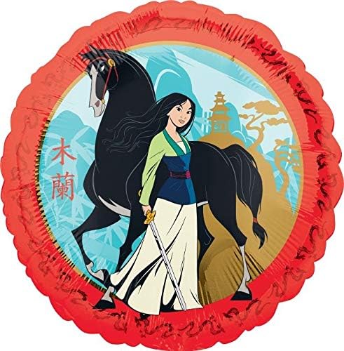 Mulan – Ramo de globos para fiesta de 4 cumpleaños y decoraciones de caballo negro
