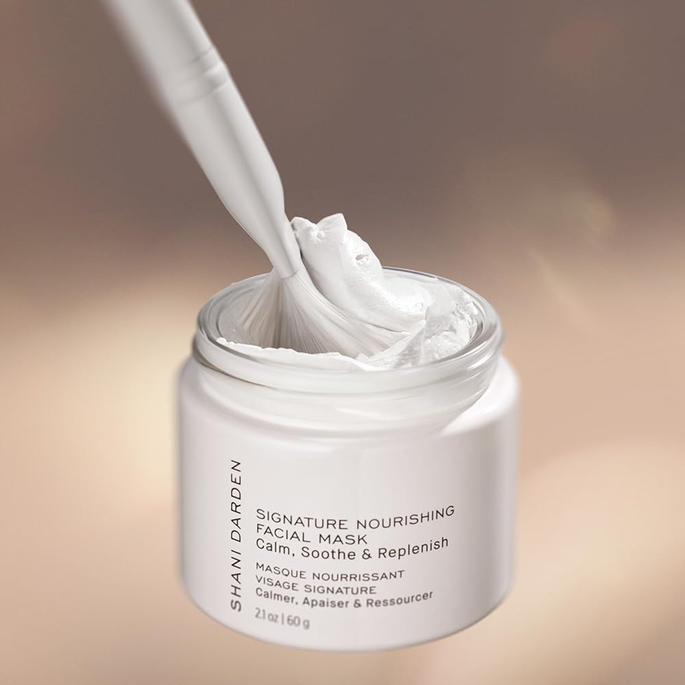 SHANI DARDEN SKINCARE – Mascarilla facial nutritiva exclusiva, una máscara hidratante de arcilla de bentonita para calmar el enrojecimiento y la