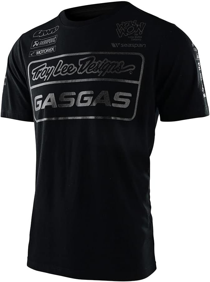 Troy Lee Designs Camiseta GasGas Team, Negro reflectante