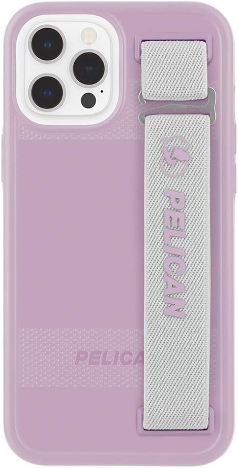 PELICAN – Serie PROTECTOR SLING – Funda para iPhone 12 y iPhone 12 Pro (5G), protección contra caídas de 15pies, de 6.1 pulgadas, color morado malva
