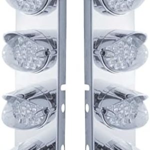 United Pacific 37710 PB SS Soporte de filtro de aire delantero w8X 19 luces reflectoras LED y viseras – LED ámbarlente transparente United Pacific 37710 PB SS Soporte de filtro de aire delantero w8X 19 luces reflectoras LED y viseras – LED ámbarlente transparente