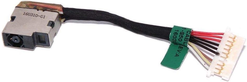 Puerto de carga de cable de alimentación CC para HP Omen 15-AX 15-AX000 15-AX100 15-AX200 15-AX033DX 15-AX030TX 15-AX019TX 15-AX033TX 799751-S50