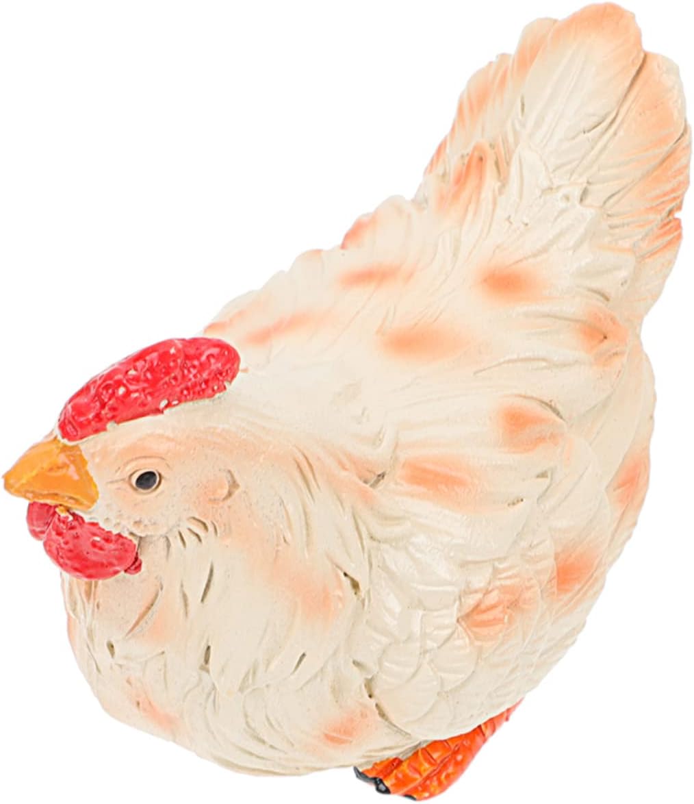 Estatuas de pollo mini estatuas de pollo figuras de jardín de animales figura de pavo Figuras de gallo de pollo escultura de animales de granja