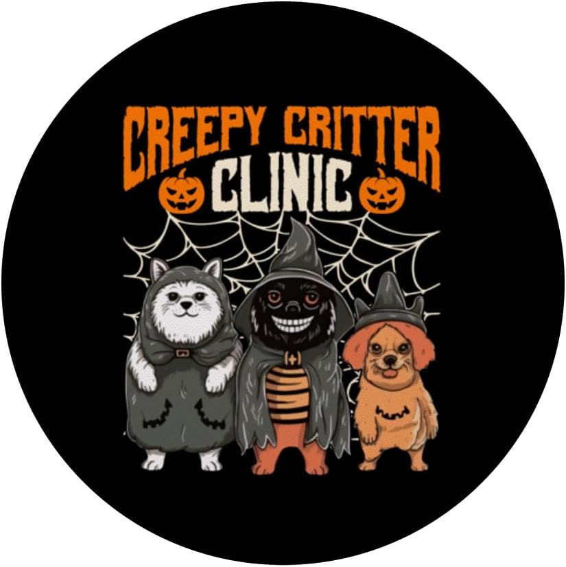 Vet Tech – Clínica de criaturas espeluznantes veterinarias para Halloween, PopSockets estándar PopGrip
