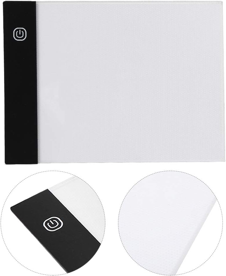 Caja de luz para libros Flip A5, LED de dibujo a mano, A6 niños USB Flip Book Flip Book Art Board Ultra Thin Paper A6 Kit de luz Set Pintura Arte