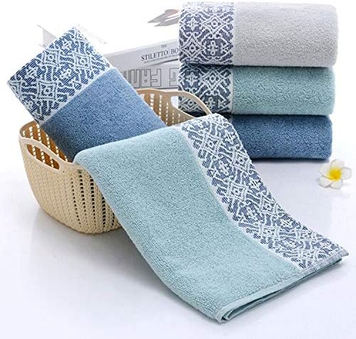 Paquete de 2 toallas de mano, de algodón, toallas 100% algodón para el rostro, toalla suave duradera y altamente absorbente para baño, de lujo, de
