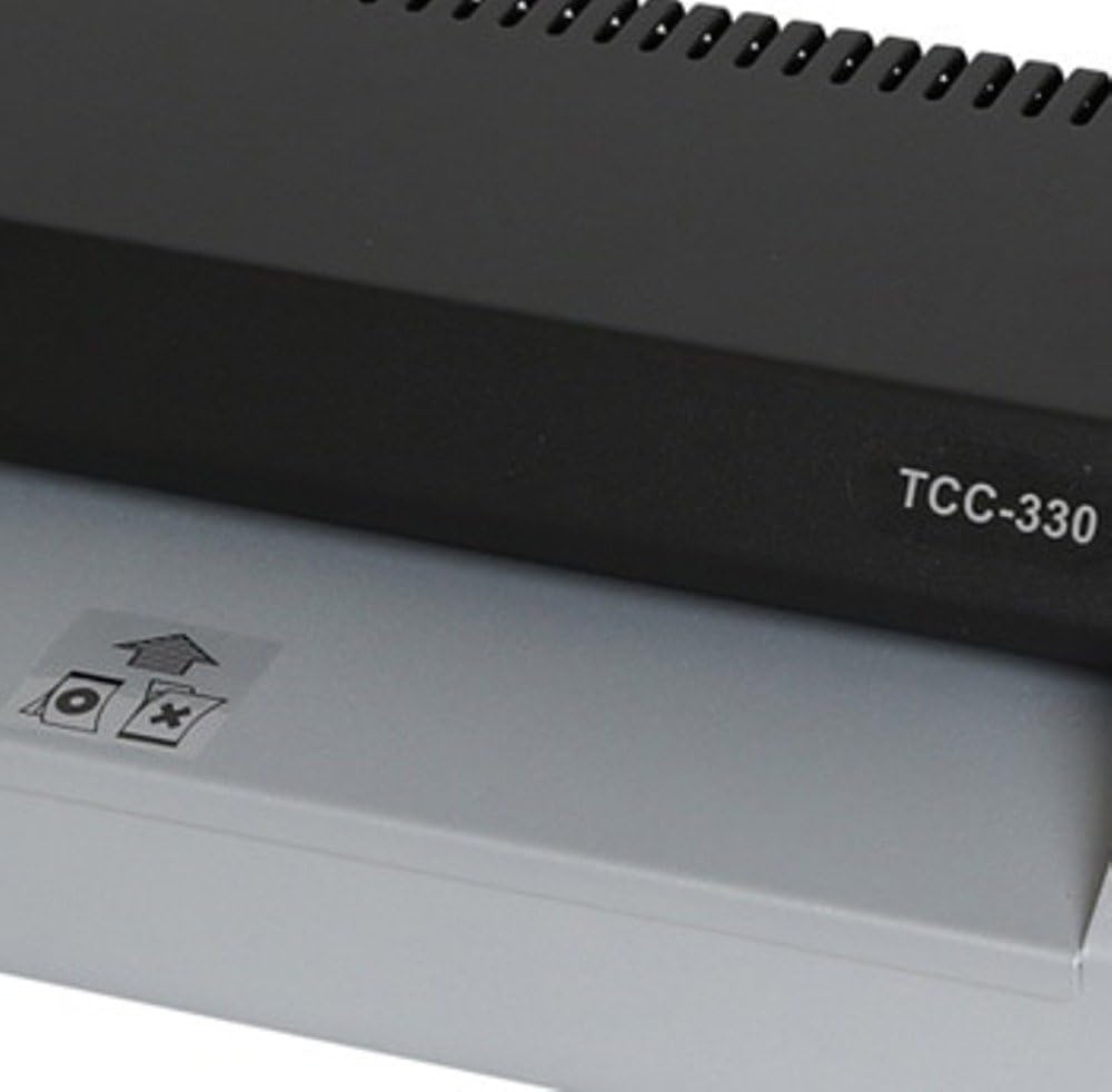 Laminador profesional TCC330, 120V60Hz, 13″ Max. Ancho de laminación, hasta 26″min Velocidad, 10 mil Max Pouch Gauge, Tiempo de calentamiento