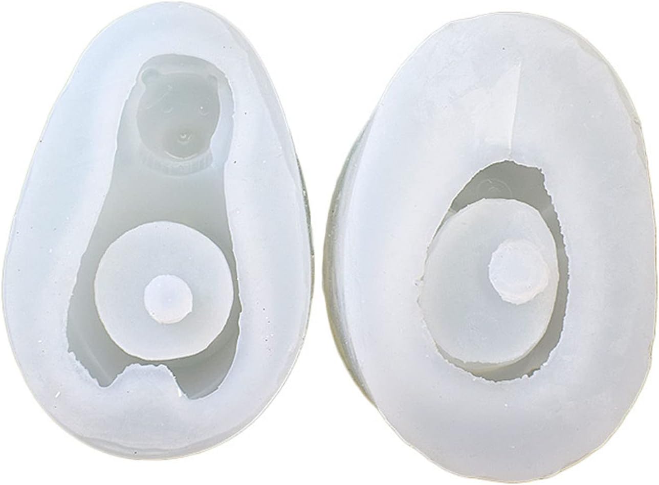 Molde de silicona para maceta, lindo animal, planta suculenta, maceta de hormigón, yeso, moldes de cemento, molde de arcilla, molde de silicona para