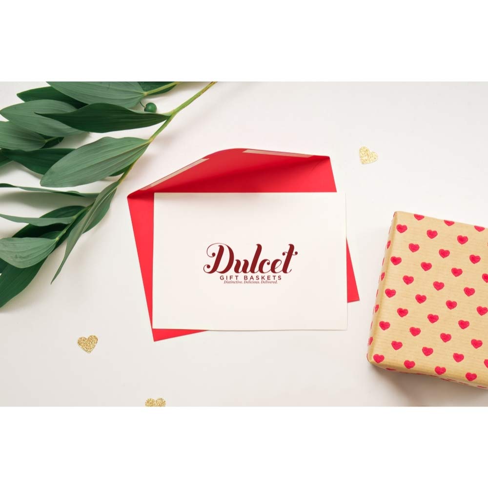 Dulcet Gift Baskets Caja de regalo gourmet para el Día del Padre con galletas de estrella helada con delicioso rugelah, brownie de dulce de azúcar y