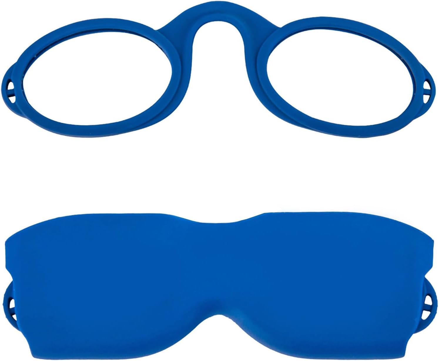 REAVEE Lentes de lectura ultra delgados sin brazos para hombres y mujeres, lectores pequeños y planos, tamaño de bolsillo compacto con soporte