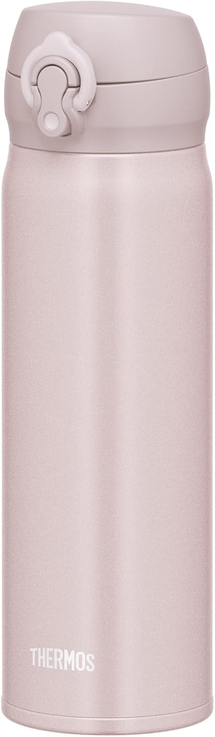 Thermos JNL-505 BEP Water Bottle, Vacuum Insulated Portable Mug, 0.5 L, Beige Pink, Easy to Clean and Easy to Clean with Easy to Remove, Lightweight