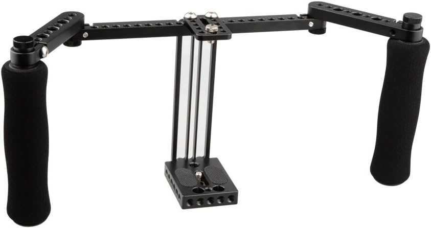 CAMVATE Jaula para monitor con asas ajustables para monitores LCD de 5 pulgadas y 7 pulgadas – 1871