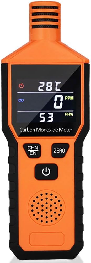 Medidor de monóxido de carbono de mano, detector de monóxido de carbono portátil alimentado por batería, probador de sensor de CO profesional con