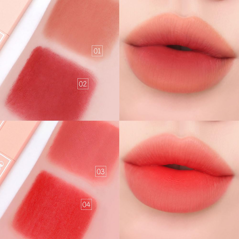 Berry Chu Lip Stick Velvet Matte Long Lasting Korean Idol Lip Makeup lápiz labial (B04)