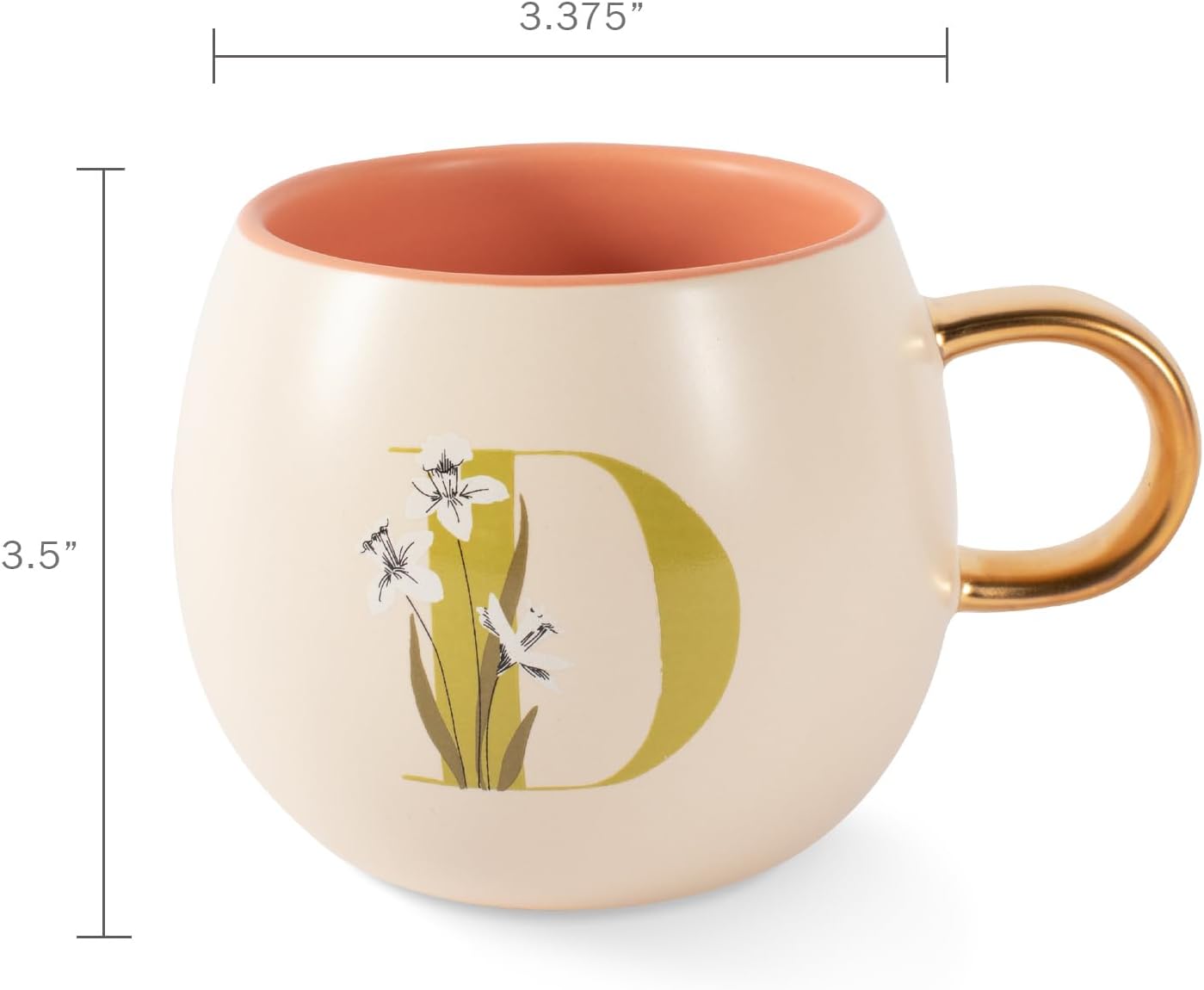 FRINGE STUDIO Floral D Organic Taza redonda (428035) 14 fl oz