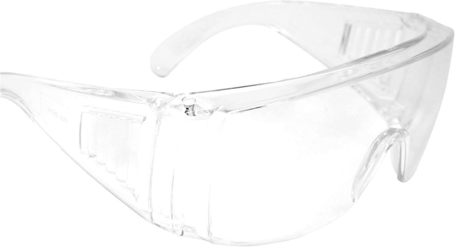 Birdz 2 gafas de seguridad de alto impacto, gafas que se adaptan sobre las gafas, marco transparente, lente, protección UV máxima, protectores