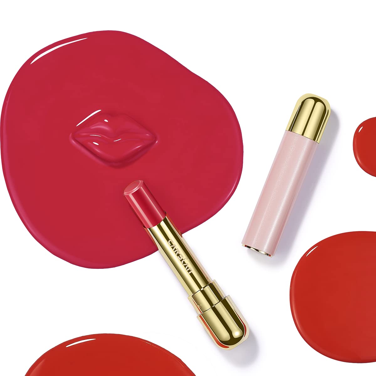 Lápiz labial cremoso hidratante, color de labios de alta pigmentación de larga duración, suave, hidratante, naranja coral, 13