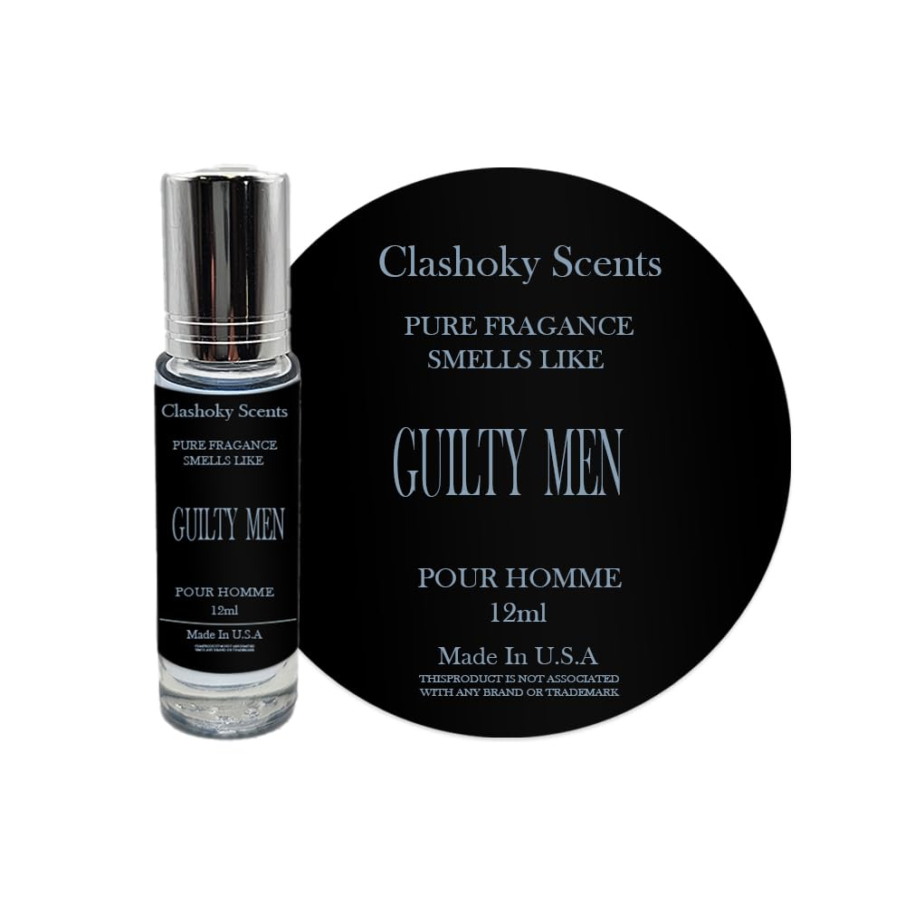Aceites de perfume de fragancia Guilty Men Colonia Roll On Body Oil para hombres (0.4 fl oz) (paquete de 1)